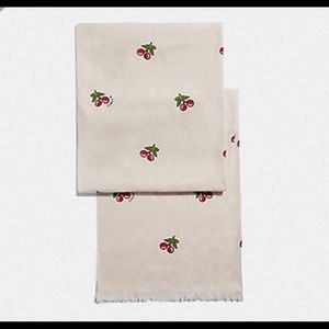 coach cherry scarf